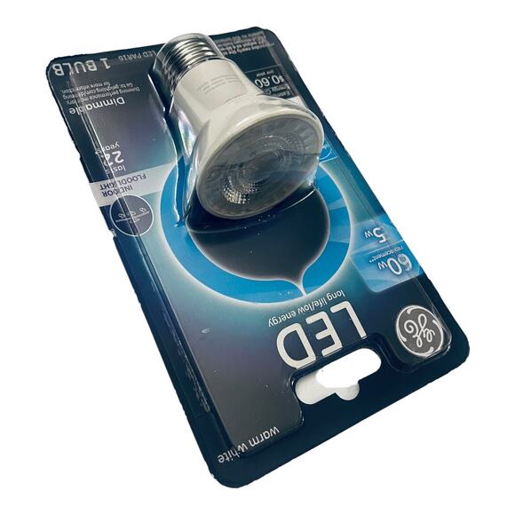 NEW GE LED Dimmable Indoor Floodlight Bulb 60w 5w PAR16 450 Lumen Warm White NIP - Picture 2 of 5